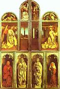 Jan Van Eyck The Ghent Altarpiece with altar wings closed Spain oil painting artist